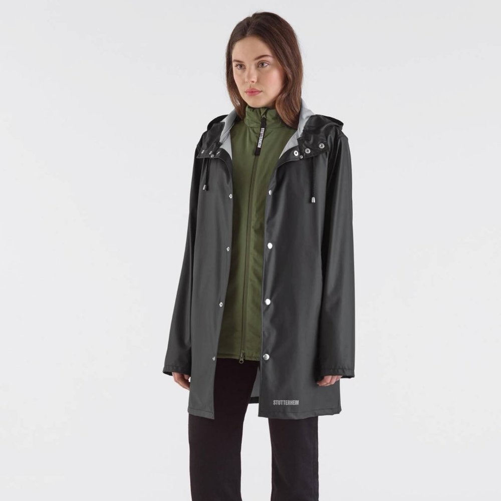 Stutterheim Stockholm Lightweight Raincoat Black S